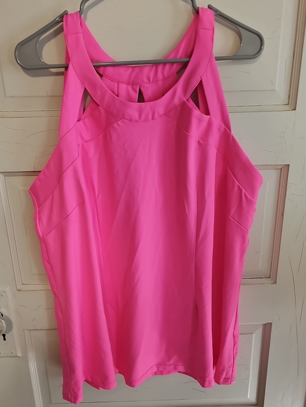 Lulu-B Neon Pink Halter Tank